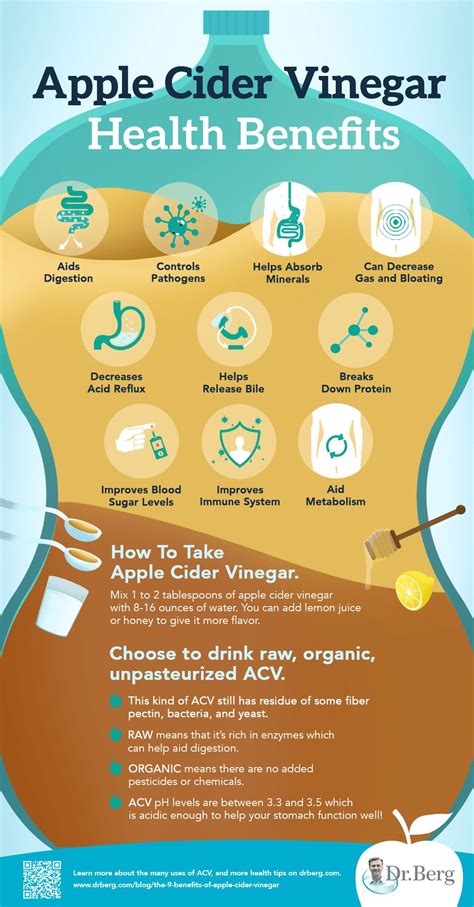 The 9 Benefits Of Apple Cider Vinegar Infographic Apple Cider