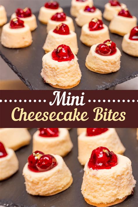 Mini Cheesecake Bites 5 Flavors Insanely Good