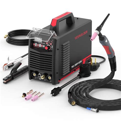 YESWELDER 200A AC/DC Aluminum Tig Welder with Pulse, Digital Inverter