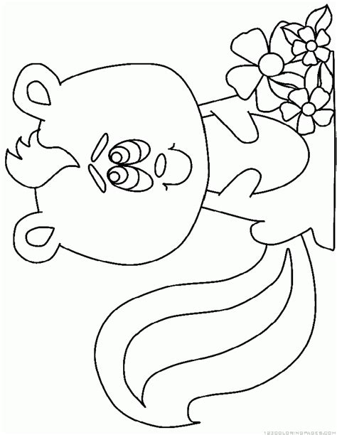 Flower The Skunk Coloring Pages Coloring Home