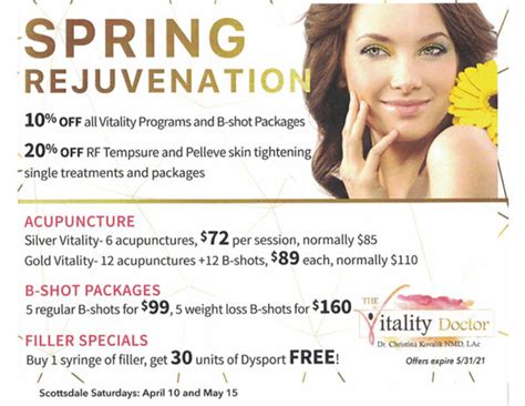 Scottsdale Promotion Spring Rejuvenation The Vitality Doctor