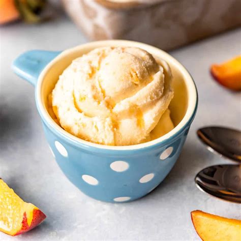Georgia Peach Homemade Ice Cream Recipe