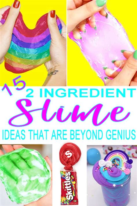 15 Unbelievably Amazing 2 Ingredient Slime Ideas Learn How To Make