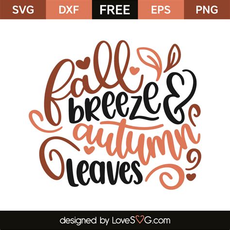 Fall Leaves And Autumn Breeze Svg Home Decor Home And Living Pe