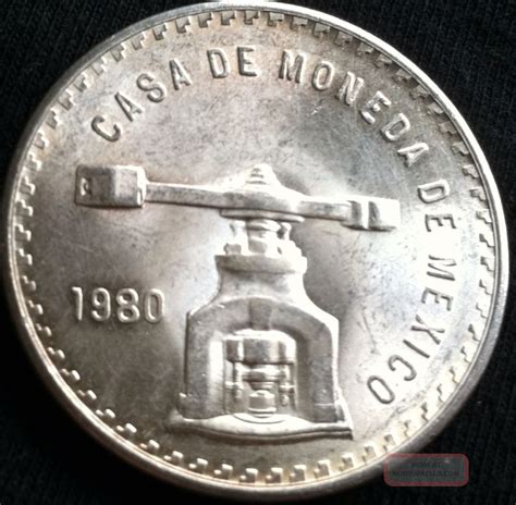 1 Oz 999 Fine Silver Casa De Moneda De Mexico 1980