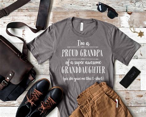 Im A Proud Grandpa T Shirts Funny Grandpa T Etsy