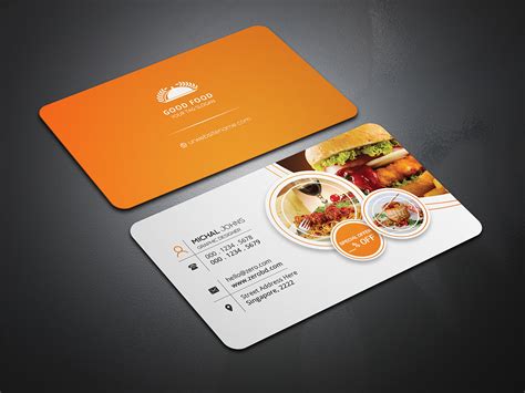 Restaurant Business Card Template Ubicaciondepersonascdmxgobmx