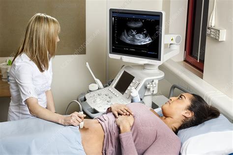 ultrasound in pregnancy stock image c017 7151 science photo library