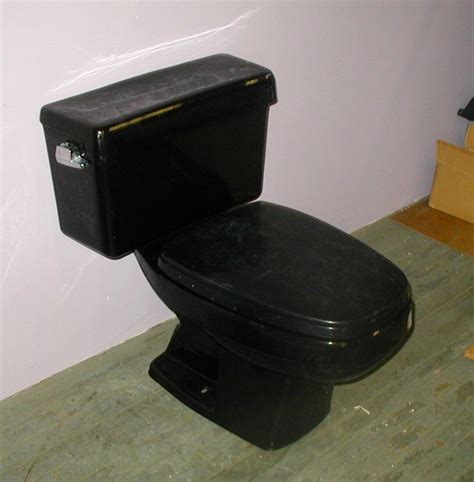 Black Toilet Eljer Vintage Bathroom Etsy