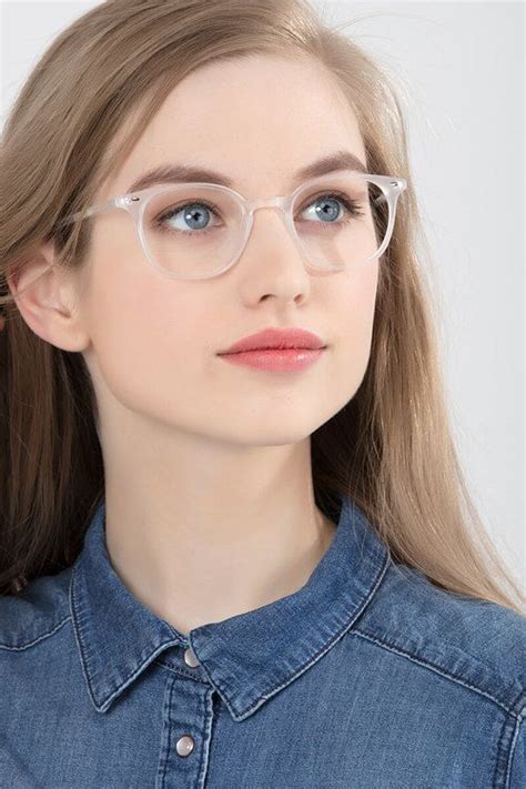 Hubris Round Matte Clear Full Rim Eyeglasses Eyebuydirect Clear Glasses Frames Glasses