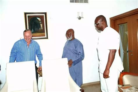Photonews Fayose Visits Ex Head Of State Abdulsalami Abubakar Daily