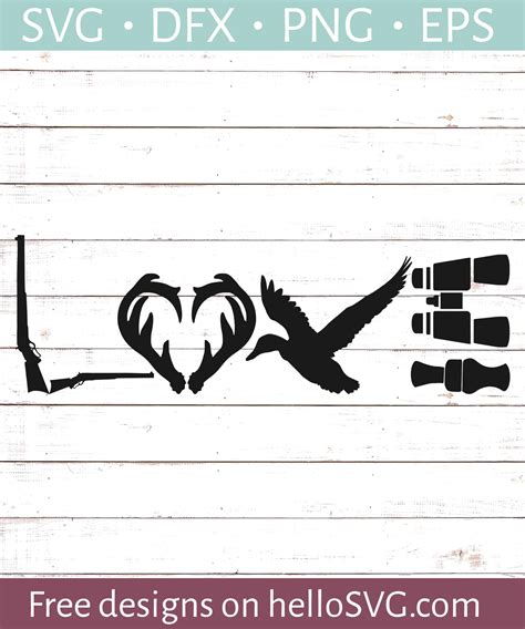 Some hunting svg may be available for free. Hunting Love #2 SVG - Free SVG files | HelloSVG.com