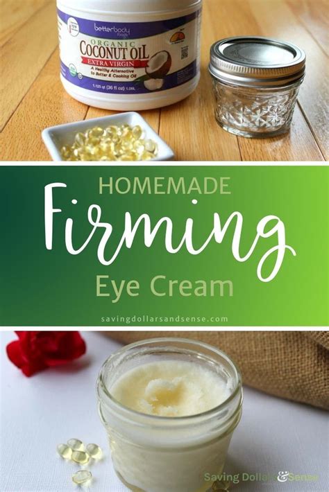 The Best Homemade Firming Eye Cream Saving Dollars And Sense Firming