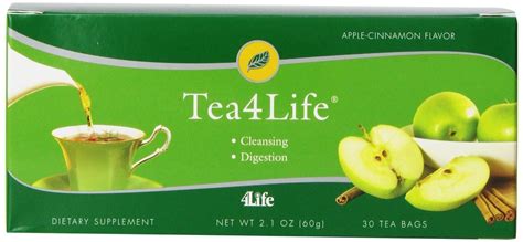 4life Life Tea With Apple Cinnamon Flavor Cleansing Tea 30 Tea Bags