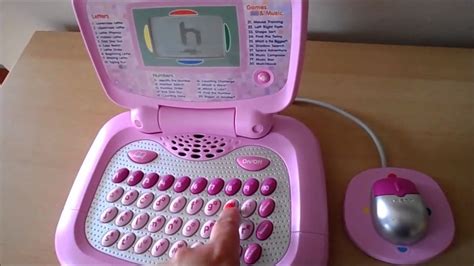 Review Of The Girls Pink Vtech My Laptop Toy Learning Computer Youtube