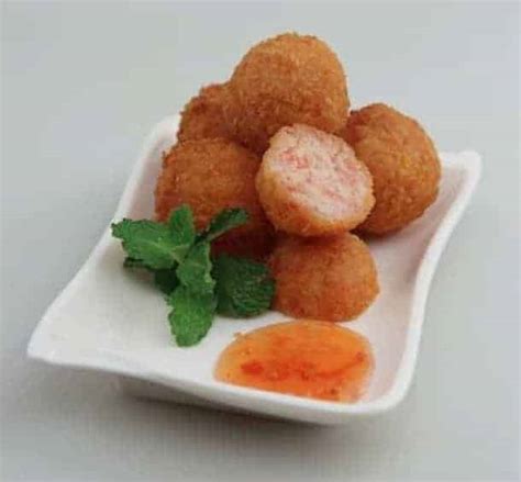 Fried Shrimp And Crab Meat Ball Recipe My Chinese Recipes