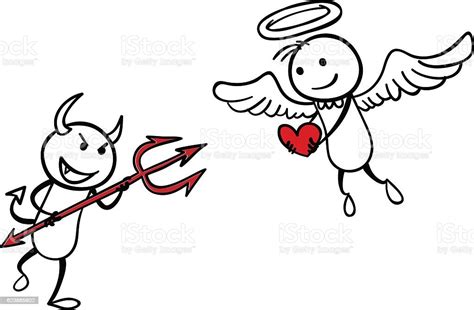 Angel Vs Devil Stock Illustration Download Image Now Devil Angel