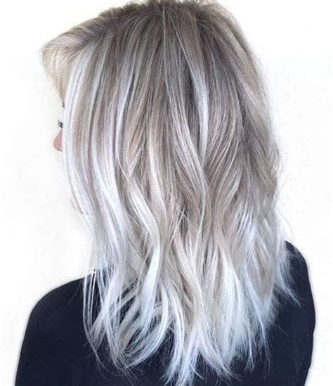 Winter White Hair Color Ideas 2017 For Medium Length Hairstyles 2017