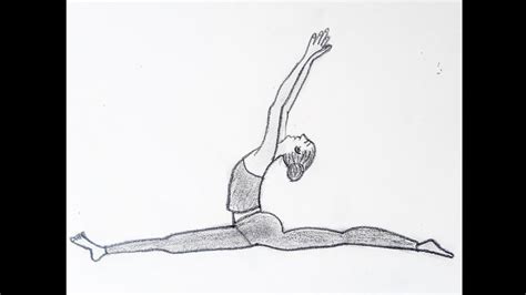 girl gymnast easy drawings