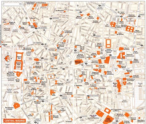 Madrid Street Map Street Map Of Madrid Spain Spain