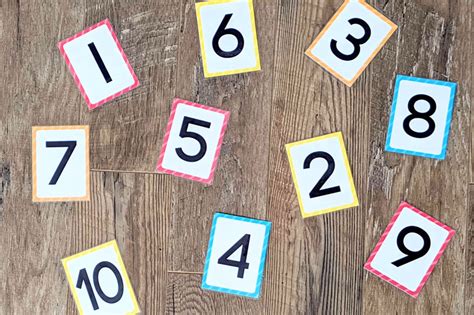 Read out the number as the flashcard appears 4. preschool math Archives - The Many Little Joys