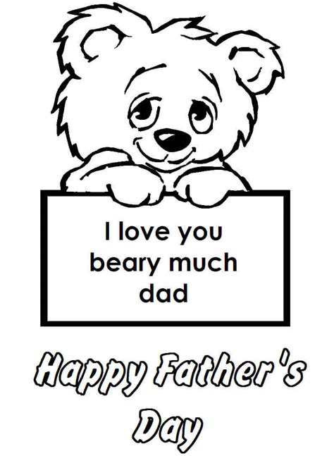 Coloring Pages I Love You Dad Best Dad Ever Love You Fathers Day