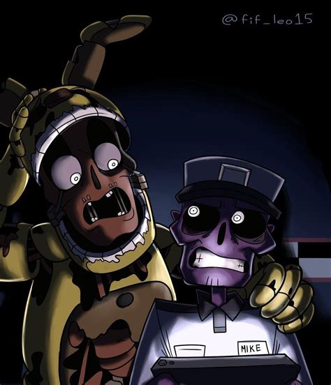 Springtrap And Michael Afton Father And Son Five Nights At Freddys