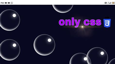 Make Animated Moving Bubbles Using Html Css Onlycode In Description