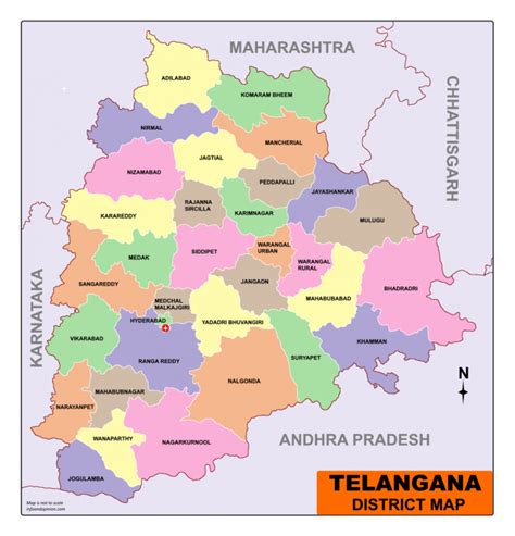 Telangana Map Download Free Pdf Map Of Telangana Infoandopinion