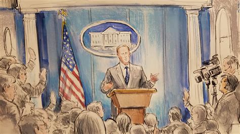 No Slide Name Set Cnn Sent A Sketch Artist To A White House Press Briefing Cnnmoney
