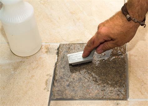 How To Remove Dried Grout From Tile Blue House