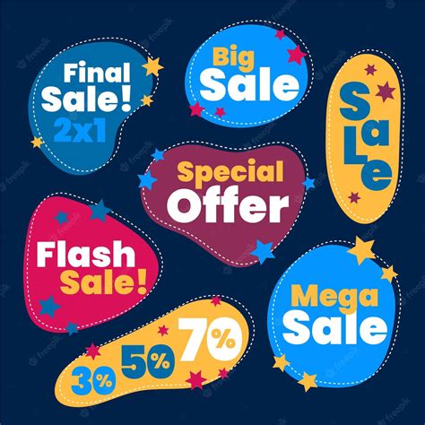 Free Vector Sale Badges Collection