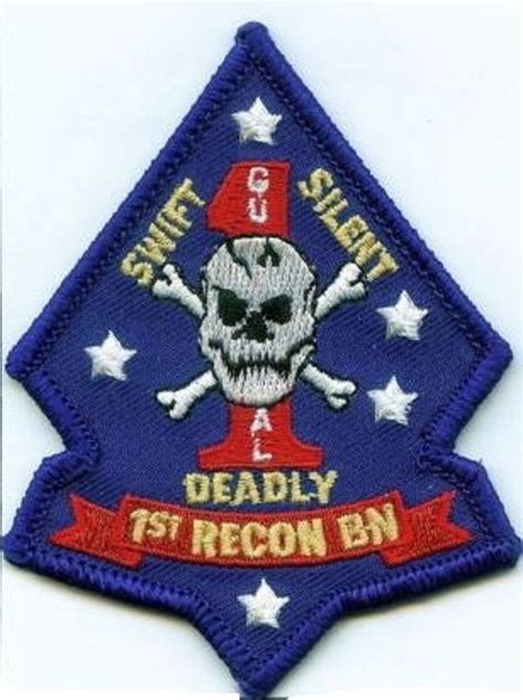Usmc 1st Recon Bn Color Patch Diamond New 1st Reconnaissance Battalion