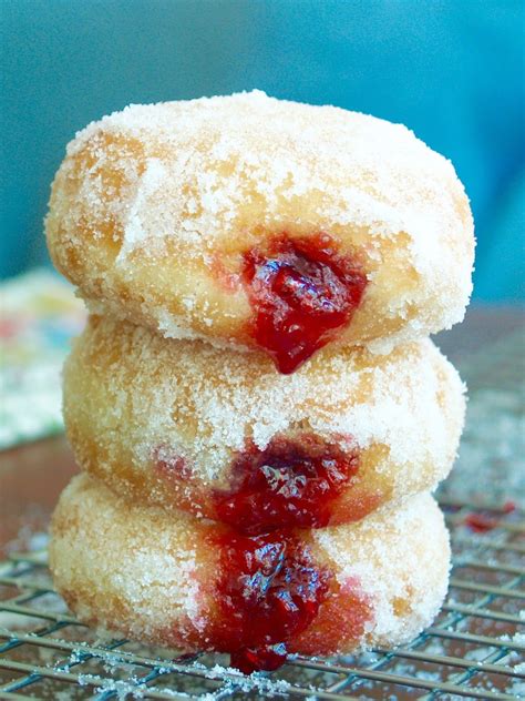 Jam Filled Donuts Filled Donuts Sweet Sauce Yummy Sweets