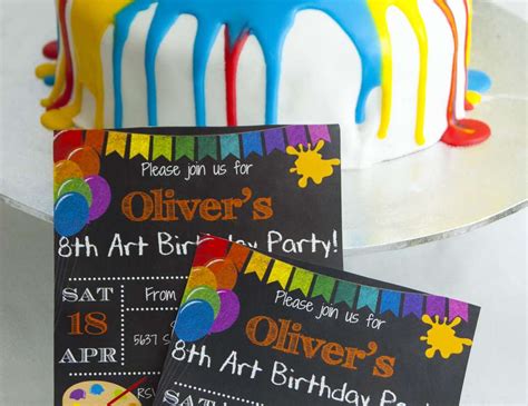 Tonni art and craft birthday gift ideas. art themed birthday party / Birthday "Arts and crafts ...