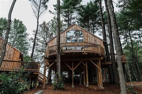 Treehouse Cabin Georgetown Maine Top Treehouses