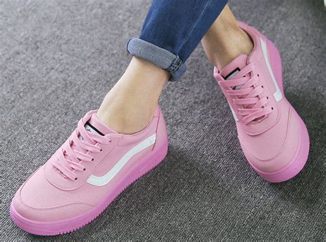 Free Shipping 2016 New Pastel Pink Casual Sneaker Shoes On Storenvy
