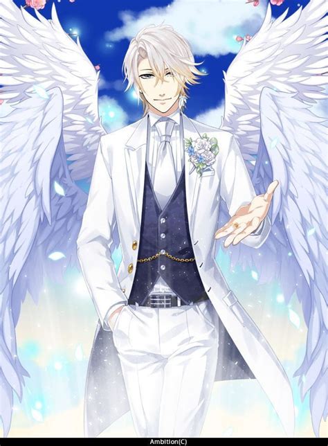 Anime Angel Boy With White Hair