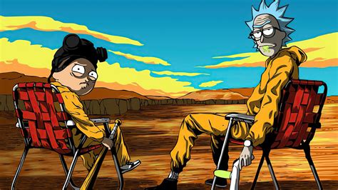 1600x900 Rick And Morty X Breaking Bad 1600x900 Resolution Wallpaper Hd