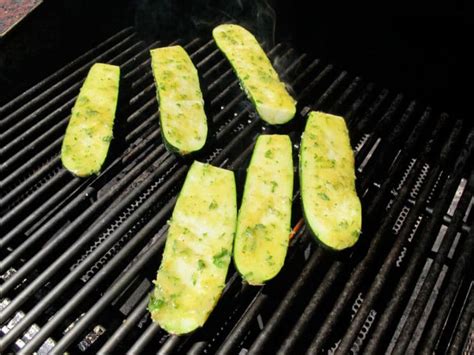 Long, thin wedges cook well on the grill. Grilled Lemon Butter Zucchini - Tori Avey