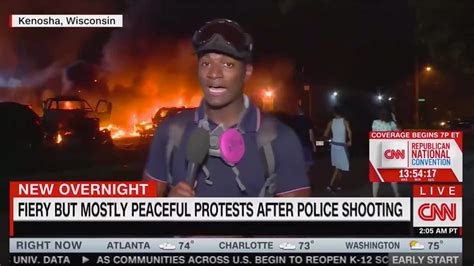 Cnn Panned For On Air Graphic Reading Fiery But Mostly Peaceful