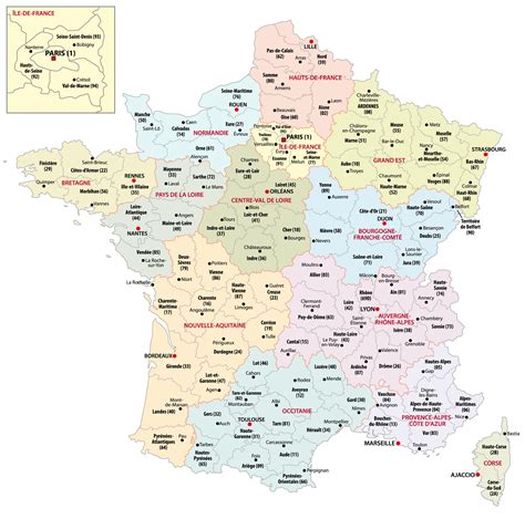 La Liste Des Départements Français