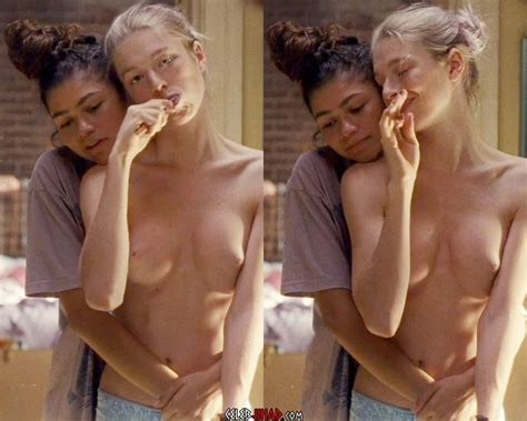 Hunter Schafer And Zendaya S Nude Lesbian Scene From Euphoria