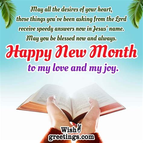 Religious New Month Prayers Wish Greetings