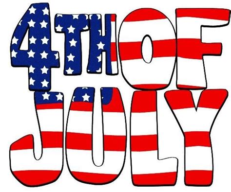 Free July 4th Font Clipart Best