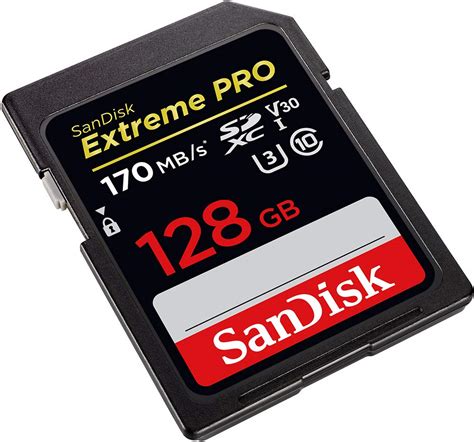 Tarjeta De Memoria Sandisk Extreme Pro Sdxc 128gb 170mbs V30 Para
