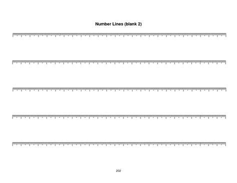 7 best images of printable number line template blank number line