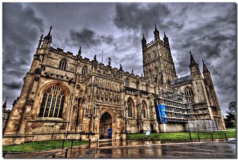 Gloucester Cathedral View On Black Gloucester Cathedral I Flickr