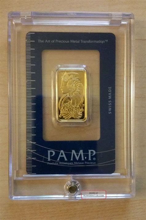 20 Gram Pamp Suisse 24k Gold 0 999 Fine Gold Bar Bullion Rare Size