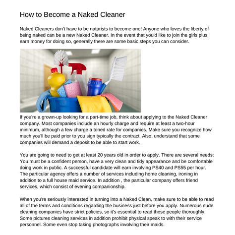 How To Be A Naked Cleanerrjqbd Pdf Pdf Docdroid